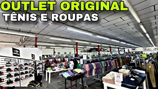 Outlet de tênis e roupas, várias marcas, muito barato e original