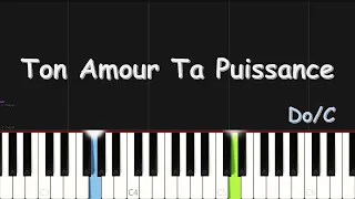 Aïnesis - Ton Amour Ta Puissance | EASY PIANO TUTORIAL BY Extreme Midi