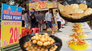 Cheapest Breakfast in Hyderabad | Any Item Rs 20 Only | Sri Ganesh Tiffins | Masala Dosa | Poori