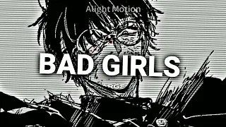 Bad girls [M.I.A] edit audio - reverb + speed up - Live fast die young