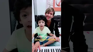 Julio Nascimento e seu filho Kauan