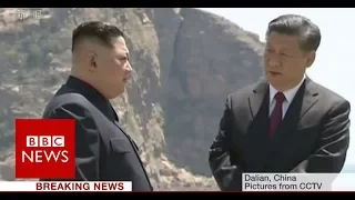 North Korea's leader Kim Jong-Un visits China - BBC News