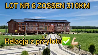 LOT NR 6 ZOSSEN 310KM. 41/39 W DOMU✅️ LOT UDANY. Gołębie Pocztowe