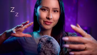 ASMR Hand movements around the mic 💤✨ plucking, visual, invisible triggers, mic brushing, for sleep