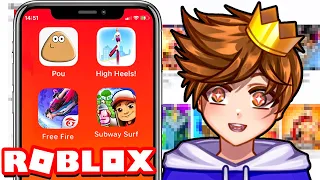 JUEGOS DE CELULAR FAMOSOS PERO en ROBLOX! 🤣📱 - Roblox YoSoyLoki