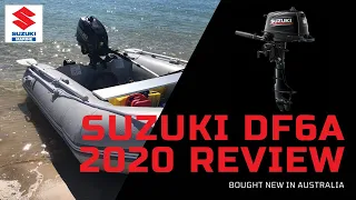 Suzuki DF6A review with soft inflatable boat 🔴 [6hp with hydrofoil]
