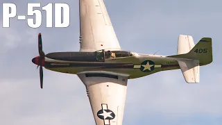 P-51D Mustang Pure Airshow - Superb WW2 Fighter Handling - Flygfesten 2022 Saturday