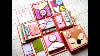 Cute explosion box | Exploding box | Birthday explosion box | The Sucrafts