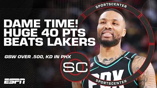 Damian Lillard's ELEVENTH 40-PT game ties Luka, Giannis for MOST this season 🤩 | SportsCenter