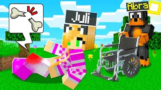 JULI ZŁAMAŁA NOGĘ w Minecraft! 🦴