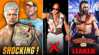 WHAT ! John Cena vs Cody Rhodes MATCH Confirmed | The Rock MASSIVE Plan's Cancelled | Roman Reigns