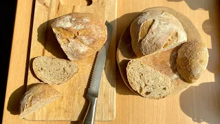 Homemade BREAD make with Homemade YEAST - How bake BREAD with HOMEMADE YEAST from Apples and Grapes