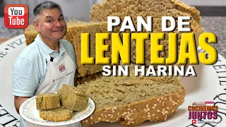 como hacer PAN DE LENTEJAS - cero harinas✅💯