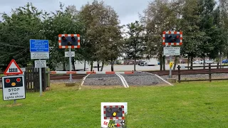 Intriguing Demonstration Level Crossing Mock-up in Seven Lakes Country Park, North Lincolnshire