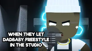 When they let DaBaby freestyle in the studio | Jk D Animator