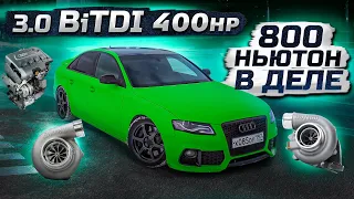 БИТУРБО ДИЗЕЛЬ Audi a4 3.0 BiTdi quattro КОРОЛЬ дизелей.