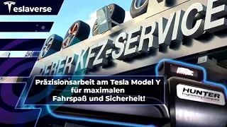 Präzisionsarbeit am Tesla Model Y für maximalen Fahrspaß und Sicherheit
