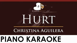 Christina Aguilera - Hurt - HIGHER Key (Piano Karaoke Instrumental)