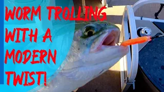 How To Troll a Worm For Trout!