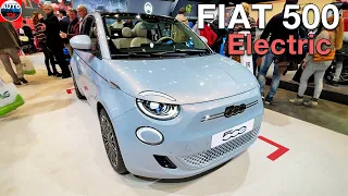 All NEW 2023 FIAT 500 - ALL ELECTRIC FIRST LOOK (Auto Expo Brussels)