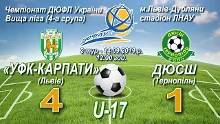 "УФК-Карпати" U-17 - ДЮСШ Тернопіль U-17 4:1 (2:0). Гра