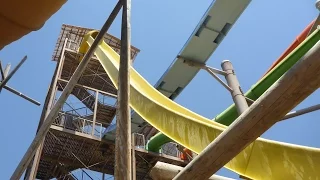 Western Park Magaluf - The Beast (Yellow Track) Extreme Speed Slide! Onride POV