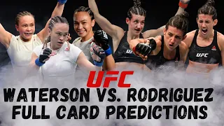 UFC FIGHT NIGHT RODRIGUEZ VS. WATERSON FULL CARD BREAKDOWN + PREDICTIONS!