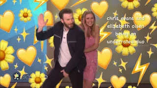 chris evans and elizabeth olsen being an underrated duo for 2 mins 50 secs straight