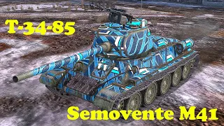T-34-85 ● Semovente M41 - WoT Blitz UZ Gaming