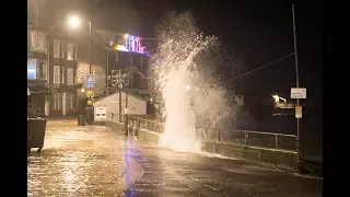 ST IVES STORM ELEANOR 04/01/2018 HIGH-TIDE