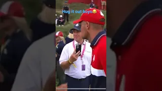 Bryson and Brooks hug it out at RYDER CUP