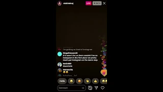 Nicki Minaj instagram live(09/11/19)