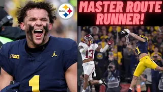 Pittsburgh Steelers STOLE the BEST ROUTE RUNNING WR Roman Wilson! (2024 NFL Draft News Selection)