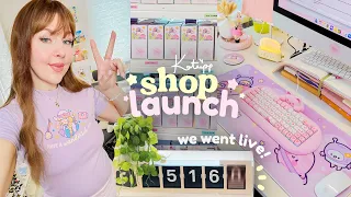 SMALL BUSINESS DIARIES ✿ Shop Launch day from our biggest collection yet! | Studio Vlog