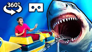 🦈360° VR - SHARK ROLLER COASTER || Virtual Reality