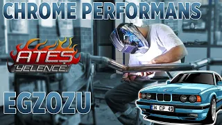 SPOR SUSTURUCULU CHROME EGZOZ | BMW E34 5.20i EGZOZ SESİ