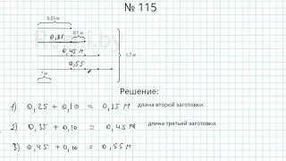 №115 / Глава 1 - Математика 6 класс Герасимов