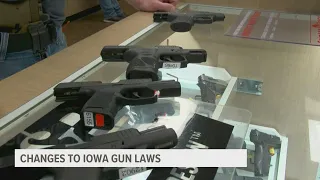 Changes to Iowa's gun laws take effect next week