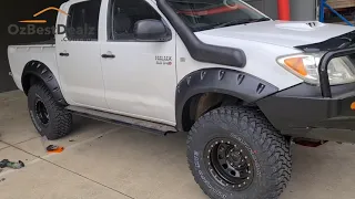 Cobra 4x4 Jungle Flares Fenders Installation For Hilux Navara NP300 Ranger Triton BT50