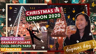 Exploring London During Christmas: Festive Lights at King’s Cross + St Pancras | VLOGMAS 2020