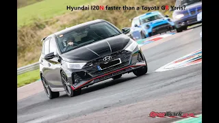 Hyundai I20N v GR Yaris at Thruxton (track battle)