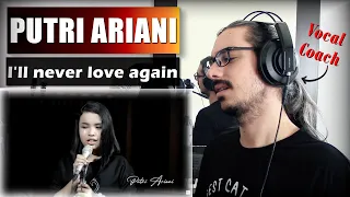 PUTRI ARIANI "I'll never love again" // REACTION & ANALYSIS by Vocal Coach