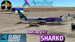 Real Flight Simulator RFS 2.0.2 | Miami - Santa Cruz con AeroSur  y su Boeing 767 "SHARKO"