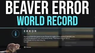 We Set The Beaver Error World Record in Destiny 2 FT: iFrostbolt