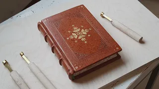 (Bookbinding)Making Leather journal Book