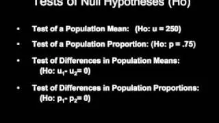 Stat 13:  The Null Hypothesis