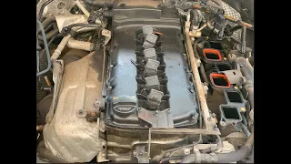 2011 VW Touareg VR6  Engine Removal - From Top Side