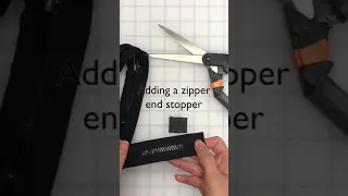 Finishing a zipper end for a non-separating zipper