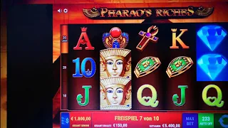 Pharaos Riches 150 € Einsatz 25800€ Megawin