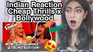 Indian Reacts to Aadya sings Cheap Thrills & Pehli Nazar Mein MASHUP in The Voice Kids UK 2020! 🤩